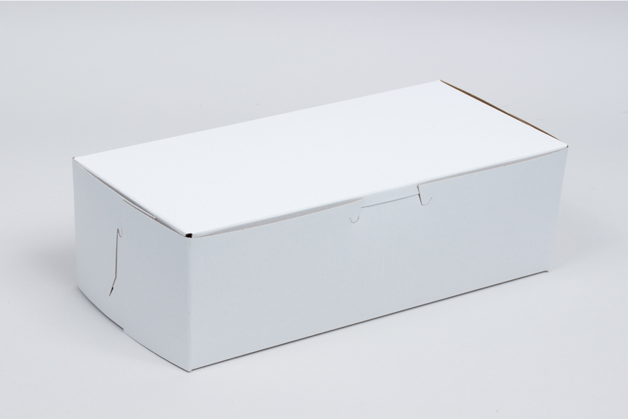 6-1/4 x 3-3/4 x 2-1/8 WHITE ONE-PIECE BAKERY BOXES