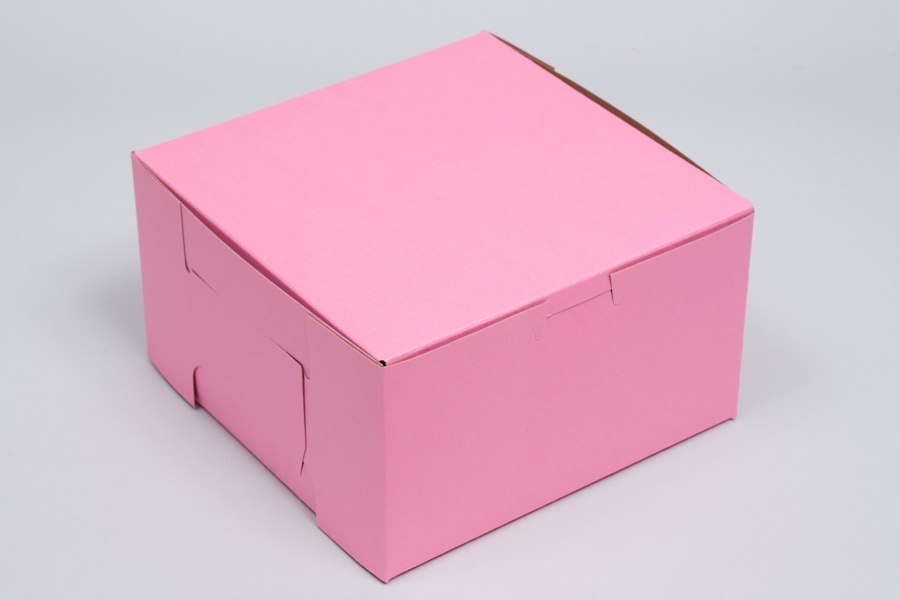 10 count PINK 10x10x5 Bakery or Cake Box 