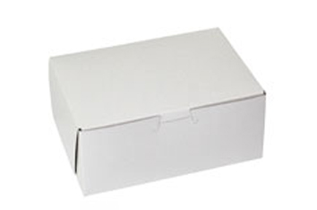 7 x 5 x 3 WHITE ONE-PIECE BAKERY BOXES
