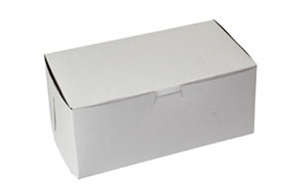 9 x 5 x 4 WHITE ONE-PIECE BAKERY BOXES