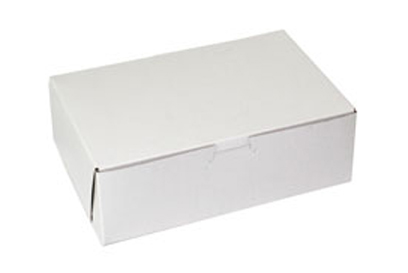 9 x 6 x 3 WHITE ONE-PIECE BAKERY BOXES