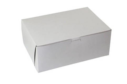 10 x 7 x 4 WHITE ONE-PIECE BAKERY BOXES