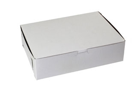 11 x 8 x 3 WHITE ONE-PIECE BAKERY BOXES