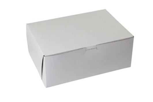 12 x 9 x 3 WHITE ONE-PIECE BAKERY BOXES