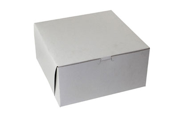 12 x 12 x 5 WHITE ONE-PIECE BAKERY BOXES