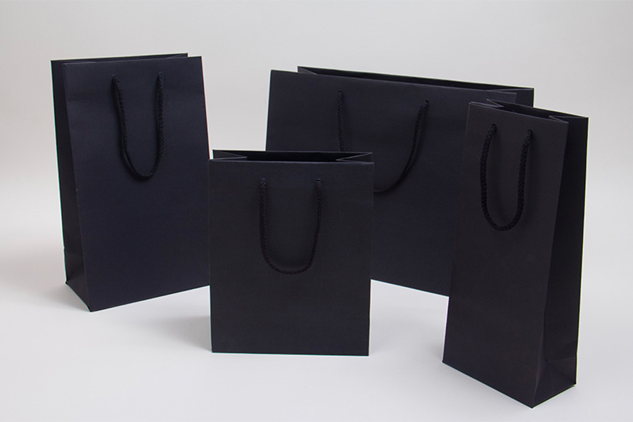 MC - Eurotote Shopping Bags - Black, Textured