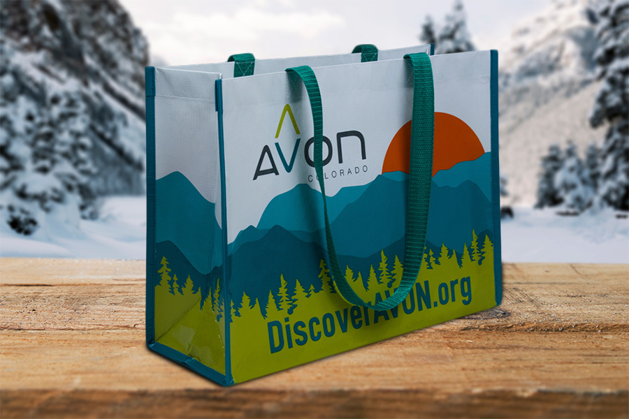Custom Printed Reusable Tote Bags - Discover Avon Colorado