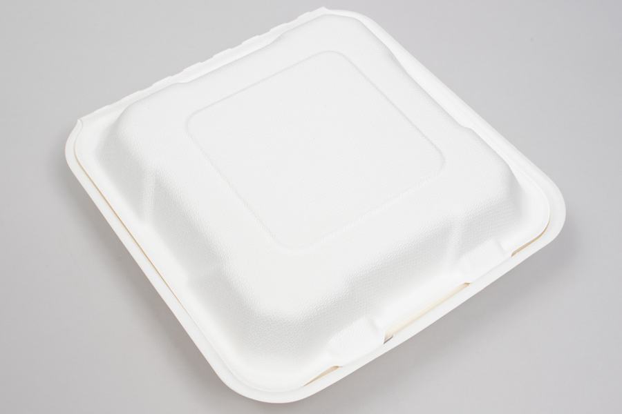 Choice 7 3/4 x 5 1/2 x 2 White Microwavable Folded Paper #2 Take-Out  Container - 200/Case