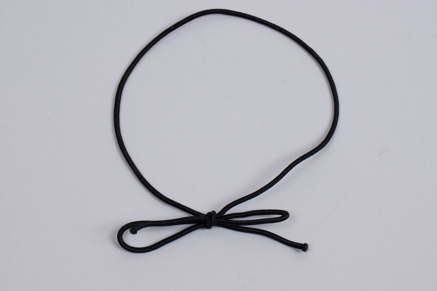 16-INCH MATTE BLACK STRETCH LOOP BOWS