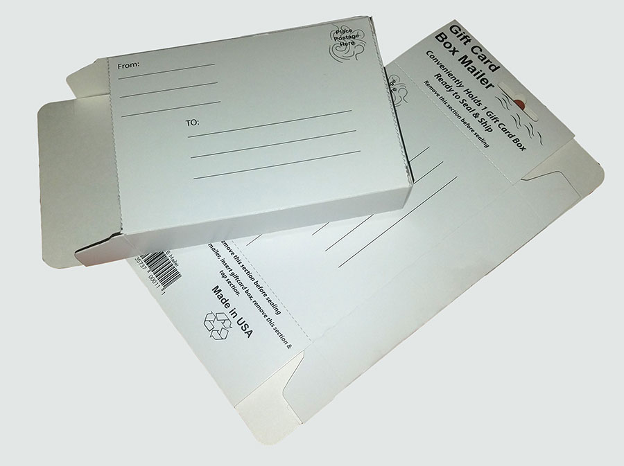 GIFT CARD BOX MAILER - WHITE