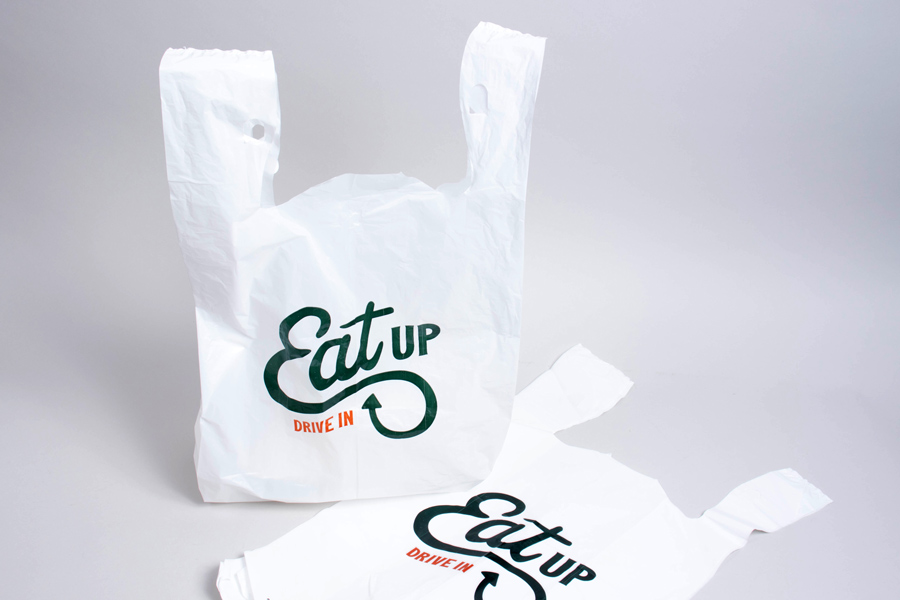 Custom Printed Takeout Plastic Bags