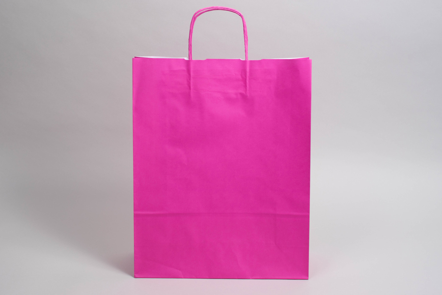 Dark Pink Paper Carrier Bag | Vibrant Paper Bags | Barry Packaging