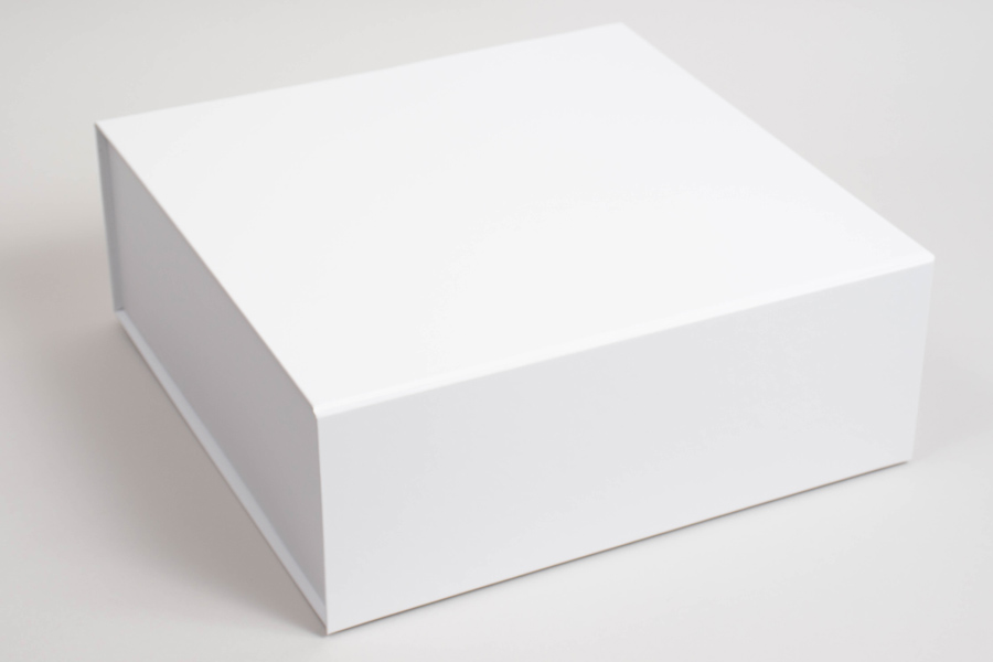 White Magnetic Closure Box  Folding BoxesColorful Gift Supplies