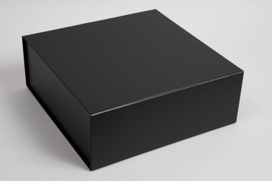 12 x 12 x 4-1/2 Matte Black Magnetic Lid Gift Box