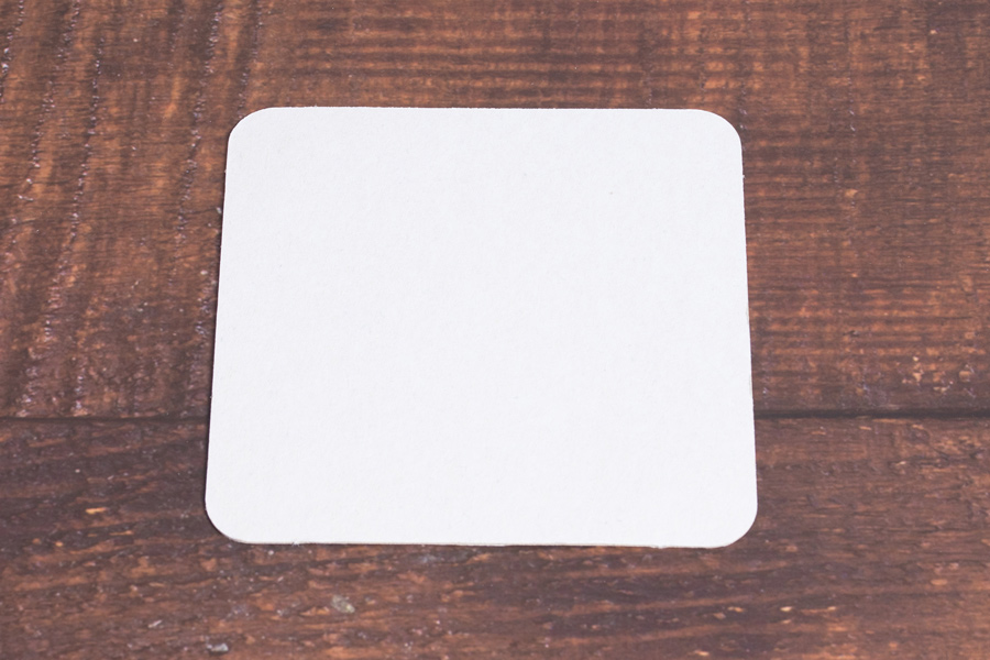 4-INCH SQUARE PULPBOARD DRINK COASTERS – 35PT