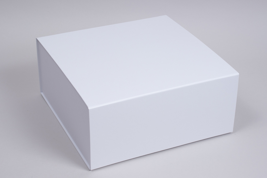 10 x 10 x 4-1/2 Matte White Magnetic Lid Gift Boxes