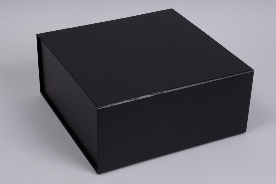 Magnetic Gift Boxes - Matte, 10 x 10 x 4 1/2, Black S-24512BL - Uline