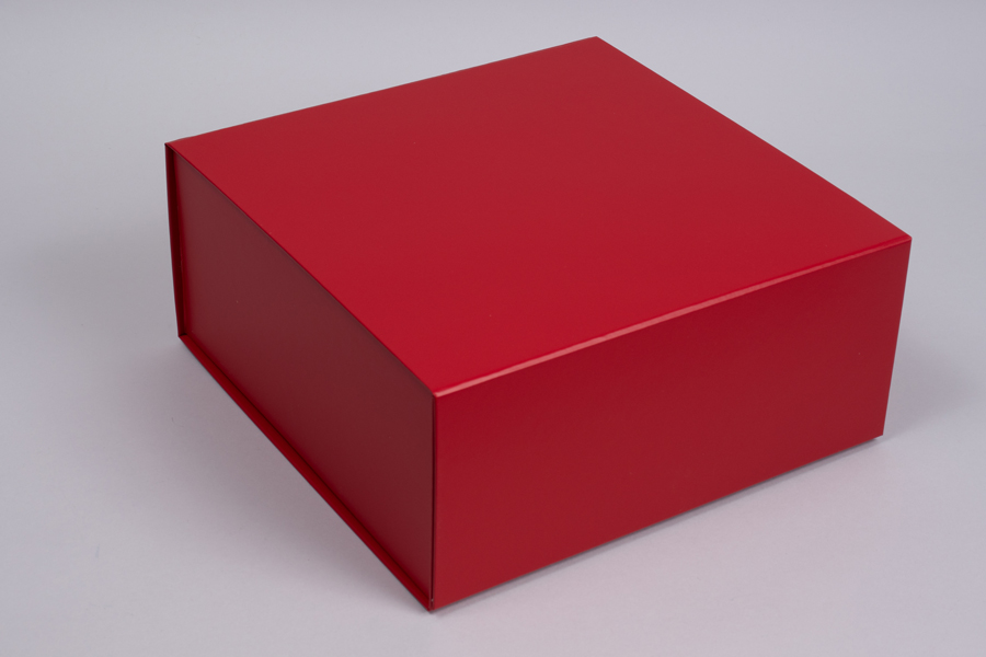 10 x 10 x 4-1/2 MATTE RED MAGNETIC LID GIFT BOXES