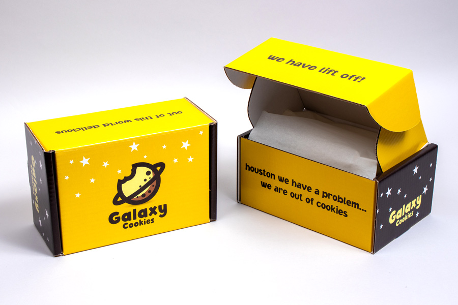 Custom Print Corrugated Cookie Take-out Boxes