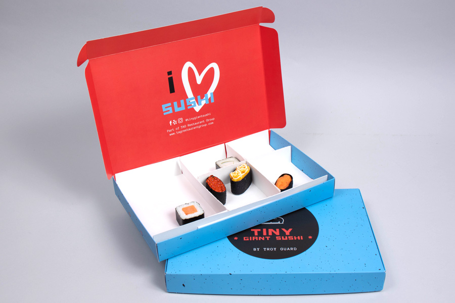 Custom Printed Sushi Take-out Boxes