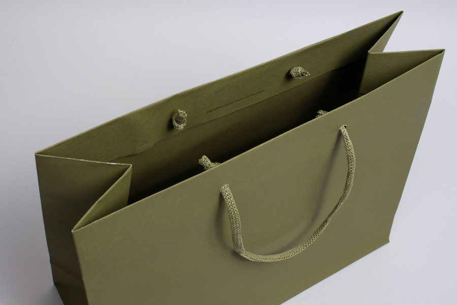 13 x 5 x 10 OLIVE GREEN GAIA EUROTOTE SHOPPING BAGS