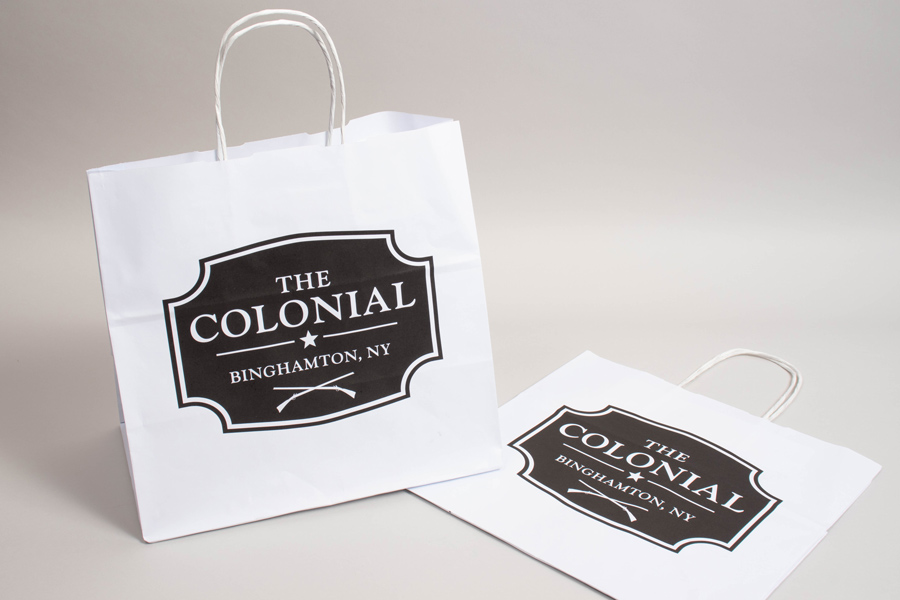 Custom Printed Paper Shopping Bags - Colonial