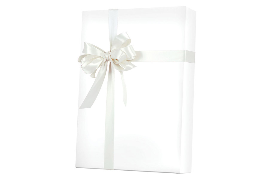 24-in x 100-ft WHITE GIFT WRAP (E0101)