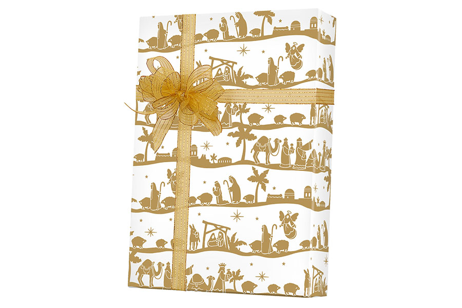 24-in x 100-ft NATIVITY GIFT WRAP (X3152)