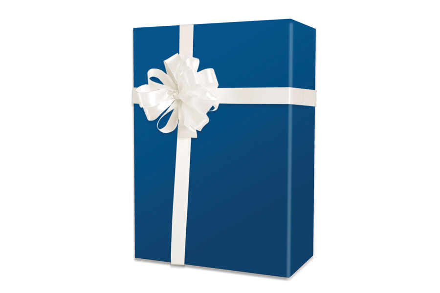 18-in x 417-ft CLASSIC BLUE REVERSIBLE GIFT WRAP (E7930)