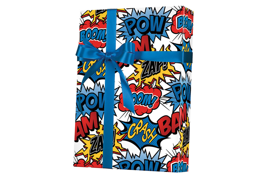 24-in x 417-ft SUPERHERO GIFT WRAP (E5316)