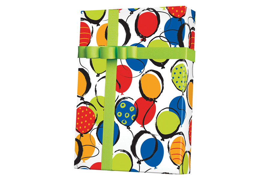 24-in x 417-ft BALLOON POP GIFT WRAP (E5492)