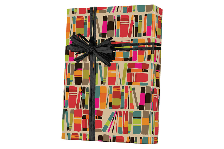 24-in x 100-ft HARDBACKS ON KRAFT GIFT WRAP (E6358)