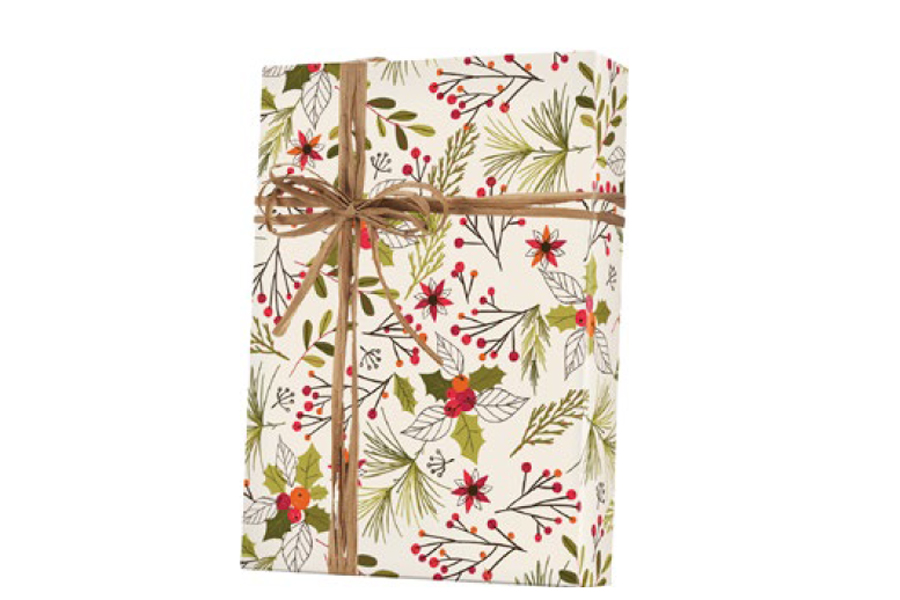 24-in x 100-ft YULETIDE GIFT WRAP (X7897)