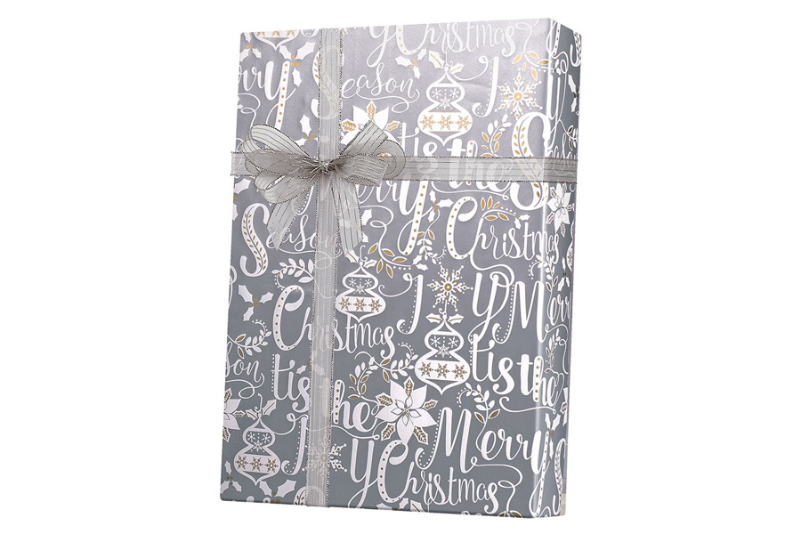 18-in x 417-ft SCRIPTED HOLIDAY GIFT WRAP (X7020)