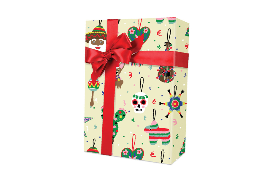18-in x 417-ft MEXICAN CHRISTMAS GIFT WRAP (X7965)