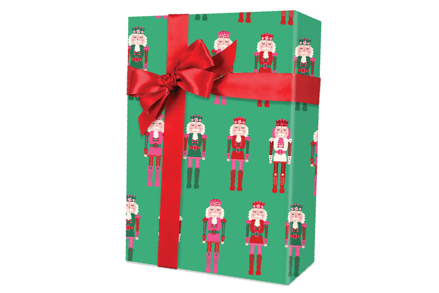 24-in x 417-ft CHRISTMAS TIME NUTCRACKER GIFT WRAP (X7964)