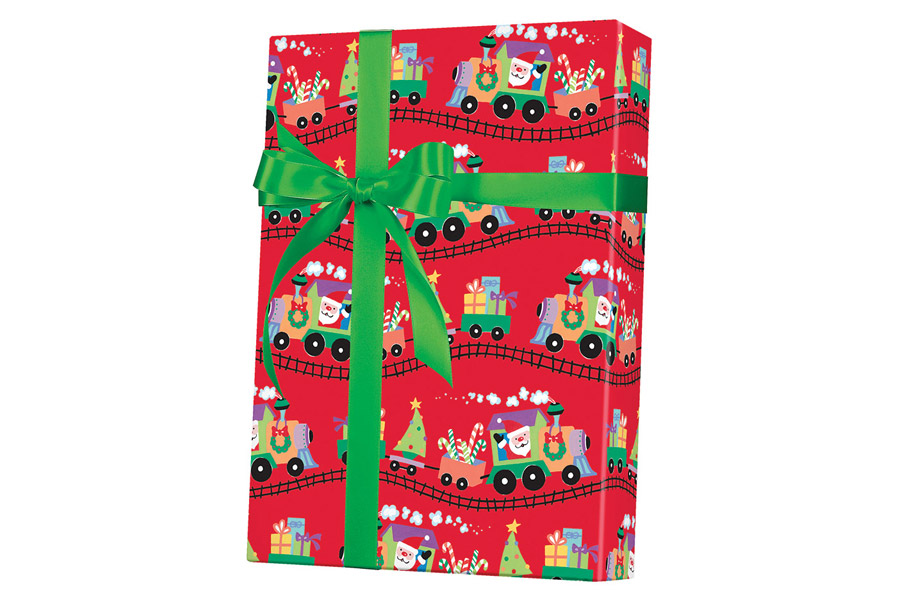 18-in x 417-ft SANTA EXPRESS GIFT WRAP (X6191)