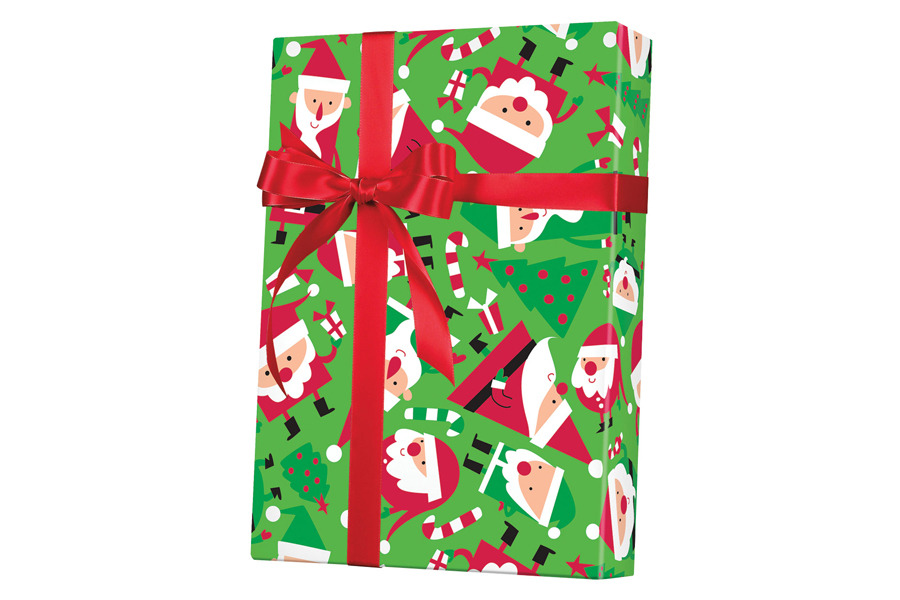 18-in x 417-ft SANTA SOIREE GIFT WRAP (X6326)