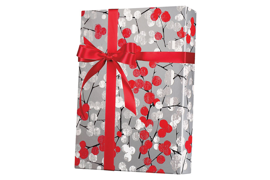 24-in x 100-ft WINTER BRANCHES GIFT WRAP (X6319)