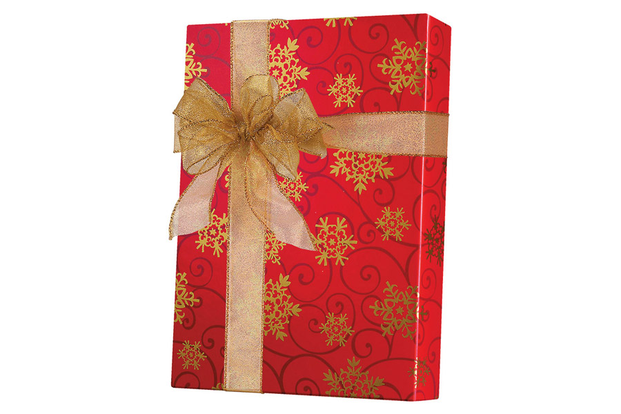 24-in x 417-ft SNOWFLAKE MEDALLIONS GIFT WRAP (X6266)