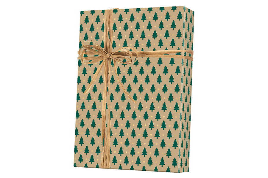 18-in x 417-ft LITTLE TREES KRAFT GIFT WRAP (X2001)