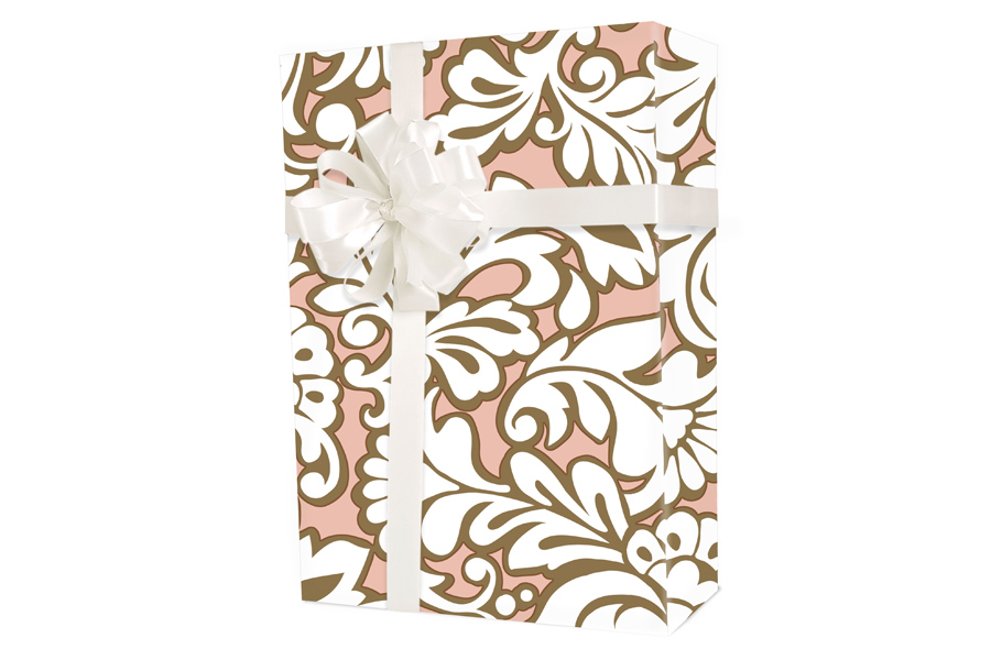 24-in x 417-ft BLUSH BLOOMS GIFT WRAP (E7969)