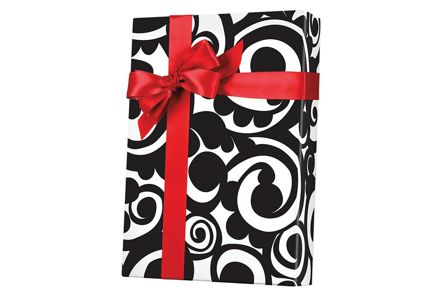 18-in x 417-ft BOLD SCROLL GIFT WRAP (E2135)