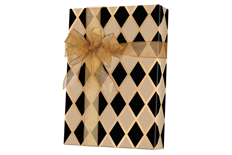 18-in x 417-ft BLACK DIAMOND GIFT WRAP (E3030)