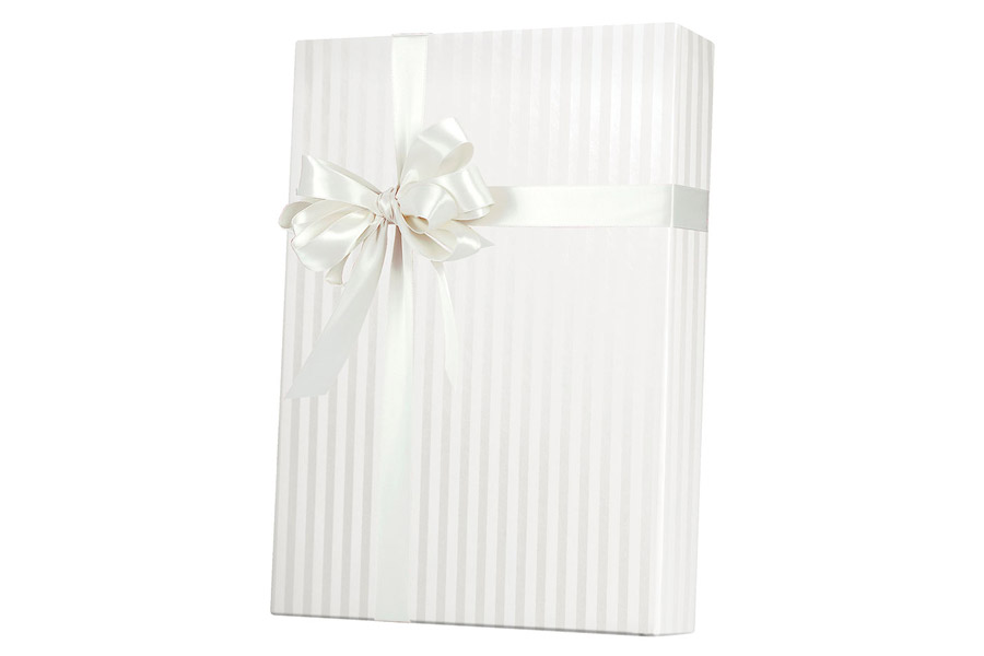 18-in x 417-ft PEARL STRIPE GIFT WRAP (E3170)