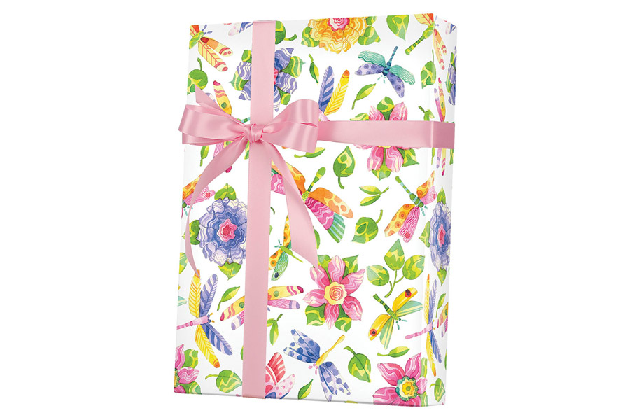 24-in x 417-ft DAMSELFLY GIFT WRAP (E4161)