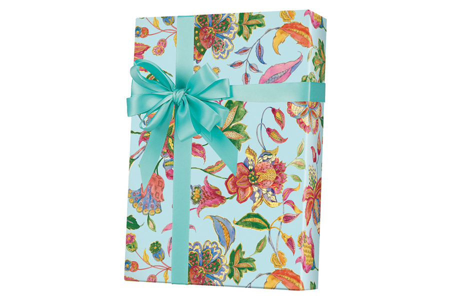 24-in x 100-ft CREWEL EMBROIDERY GIFT WRAP (E5388)