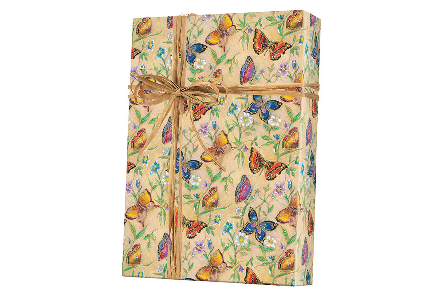 24-in x 417-ft BUTTERFLIES GIFT WRAP (E6220)