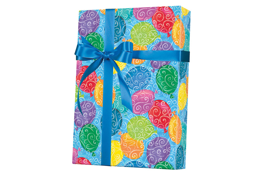 24-in x 417-ft BALLOONS GALORE GIFT WRAP (E5207)