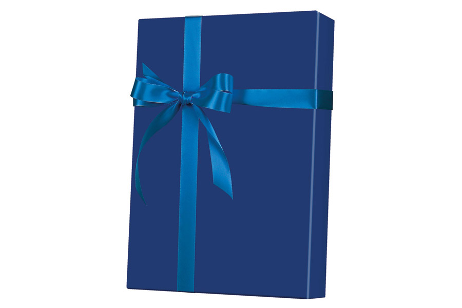 24-in x 417-ft NAVY ULTRA GLOSS GIFT WRAP (E6130)